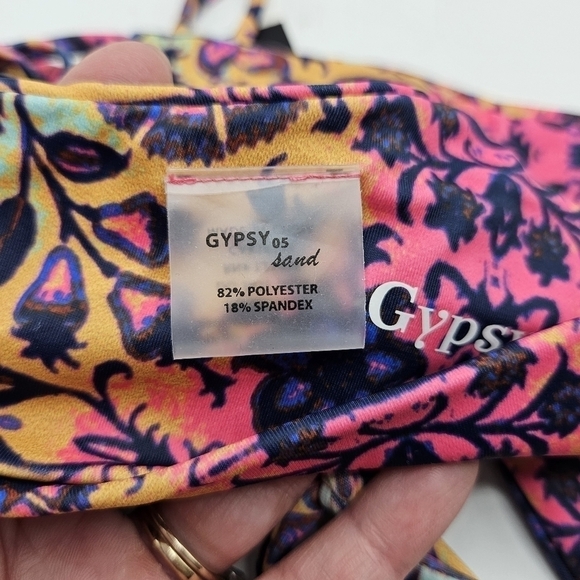 NWT Gypsy 05 swimm Mosaic bikini top only size xs - Picture 3 of 10